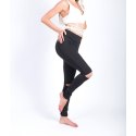 Sportowe Legginsy Fitness Trening Czarne S LEG19S