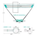 Zestaw do badmintona 2 paletki, lotki, siatka w transportowym etui AR01